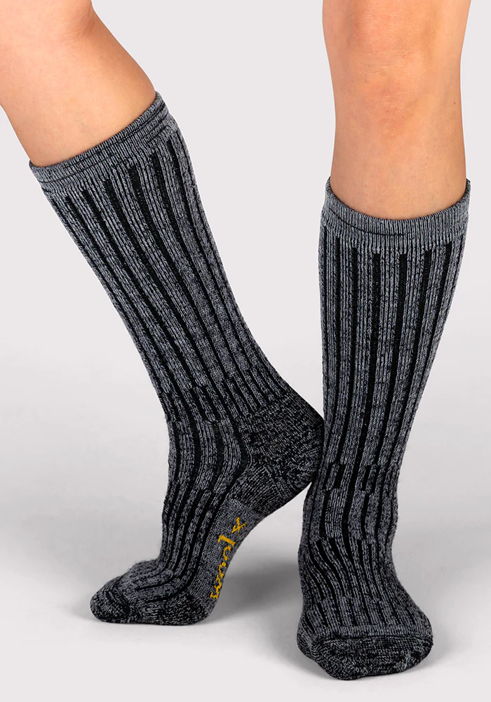 Womens Joey Mid Calf Socks - Dark Navy Marled - Image 9