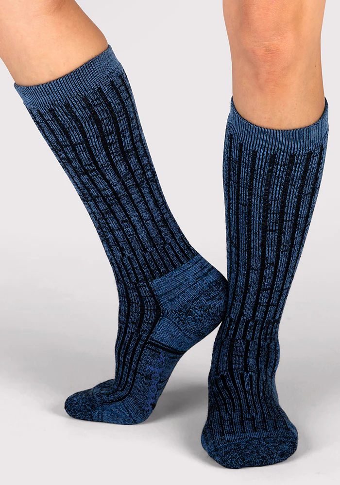 Womens Joey Mid Calf Socks - Steel Blue - Image 6