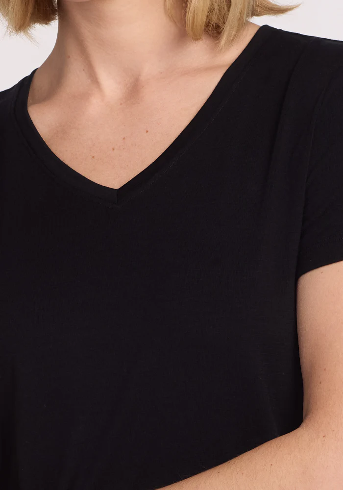 Junie V Neck - Black - Image 4