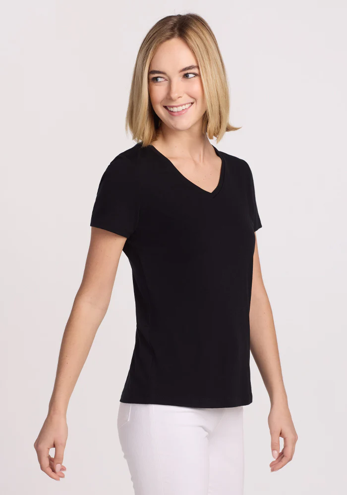 Junie V Neck - Black - Image 6