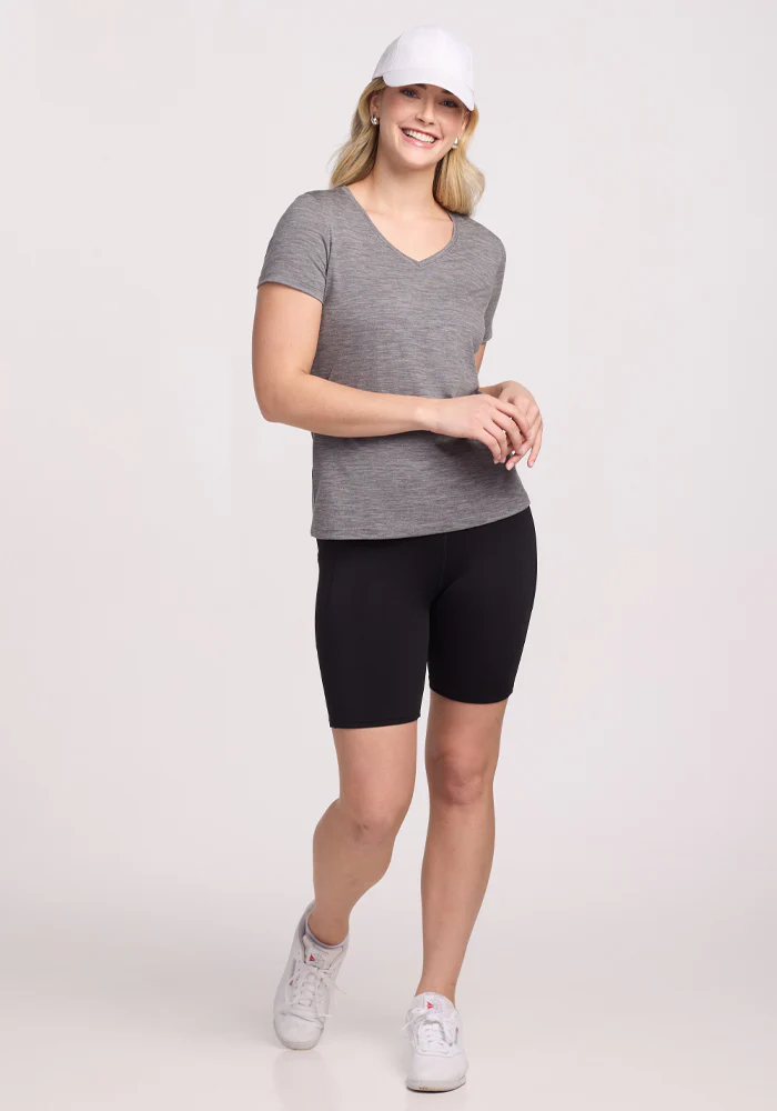 Junie V Neck - Graphite Heather - Image 13