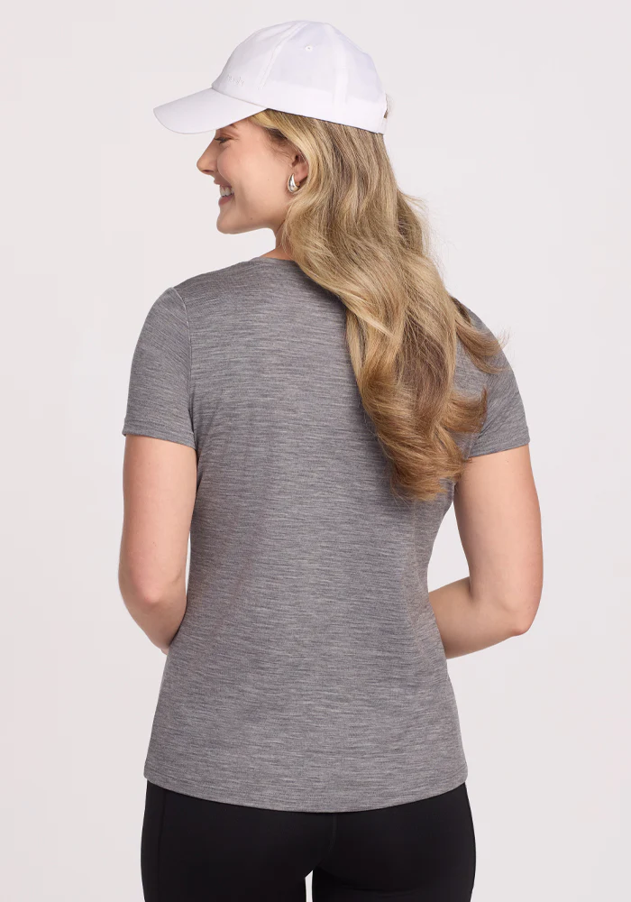 Junie V Neck - Graphite Heather - Image 14