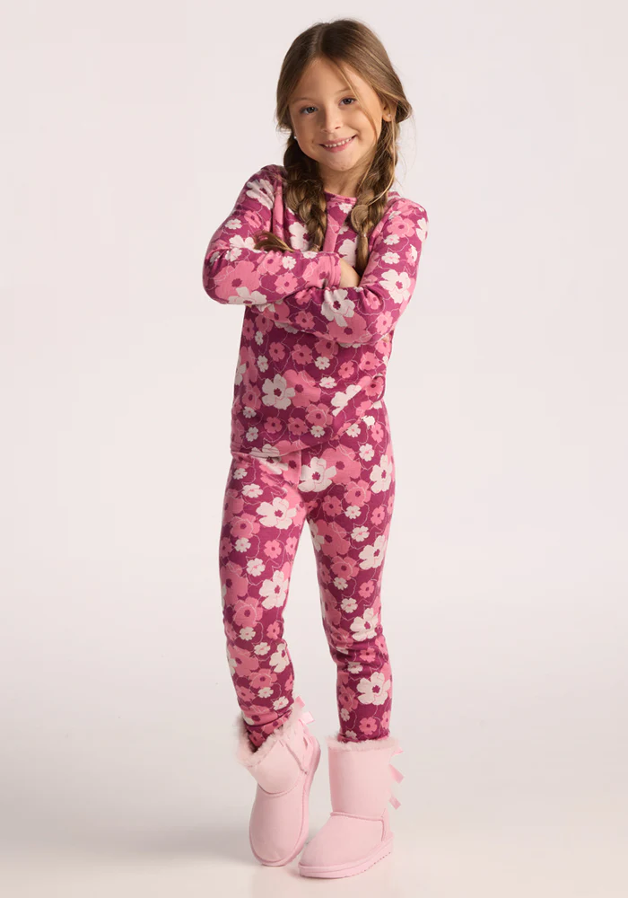 Kids Explorer Base Layer Bottoms - Rosie Posie - Image 11