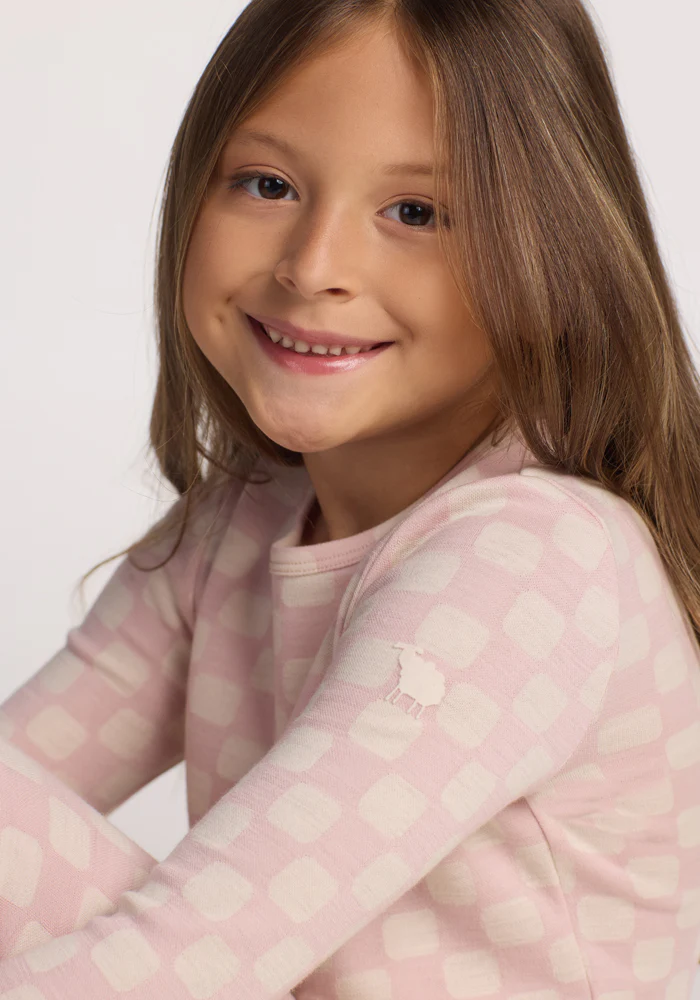 Kids Explorer Base Layer Top - Hopscotch Pink - Image 17