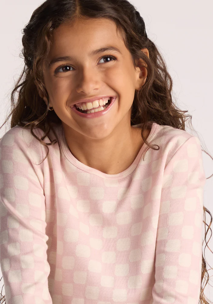 Kids Explorer Base Layer Top - Hopscotch Pink - Image 3