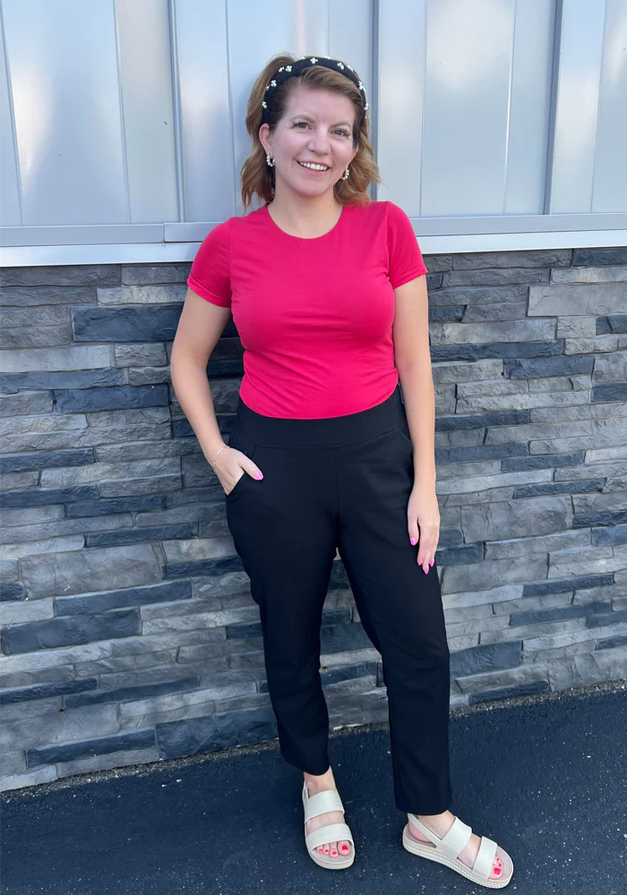 Nicole Petite Ankle Pant - Black - Image 10