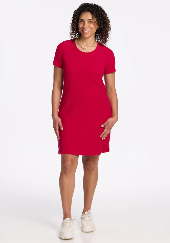 Harlowe Ribbed Dress - Poppy Spark - Image 5