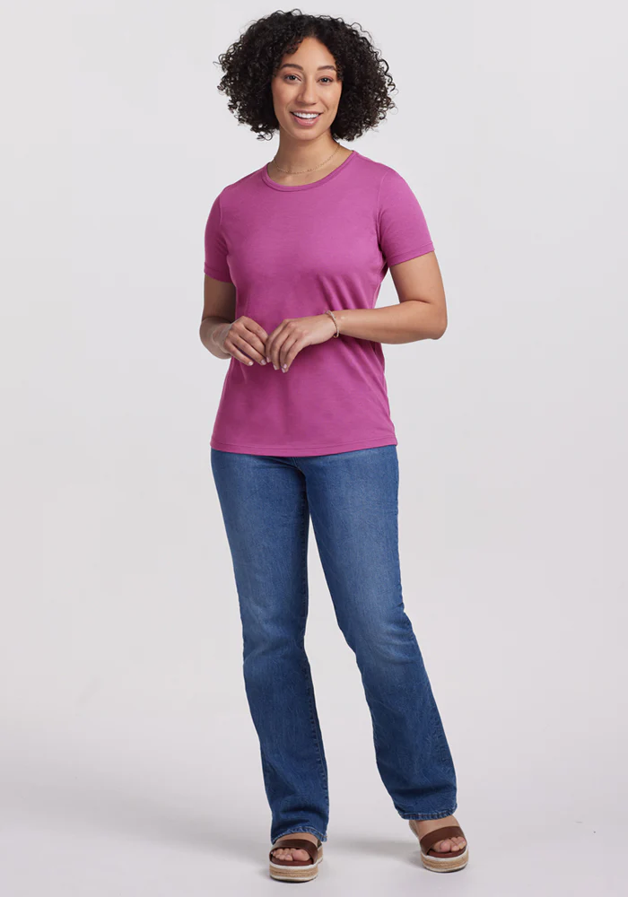 Liza Crew Neck Tee - Purple Wine - Image 6
