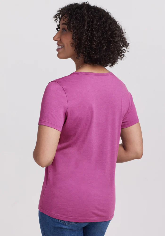 Liza Crew Neck Tee - Purple Wine - Image 7