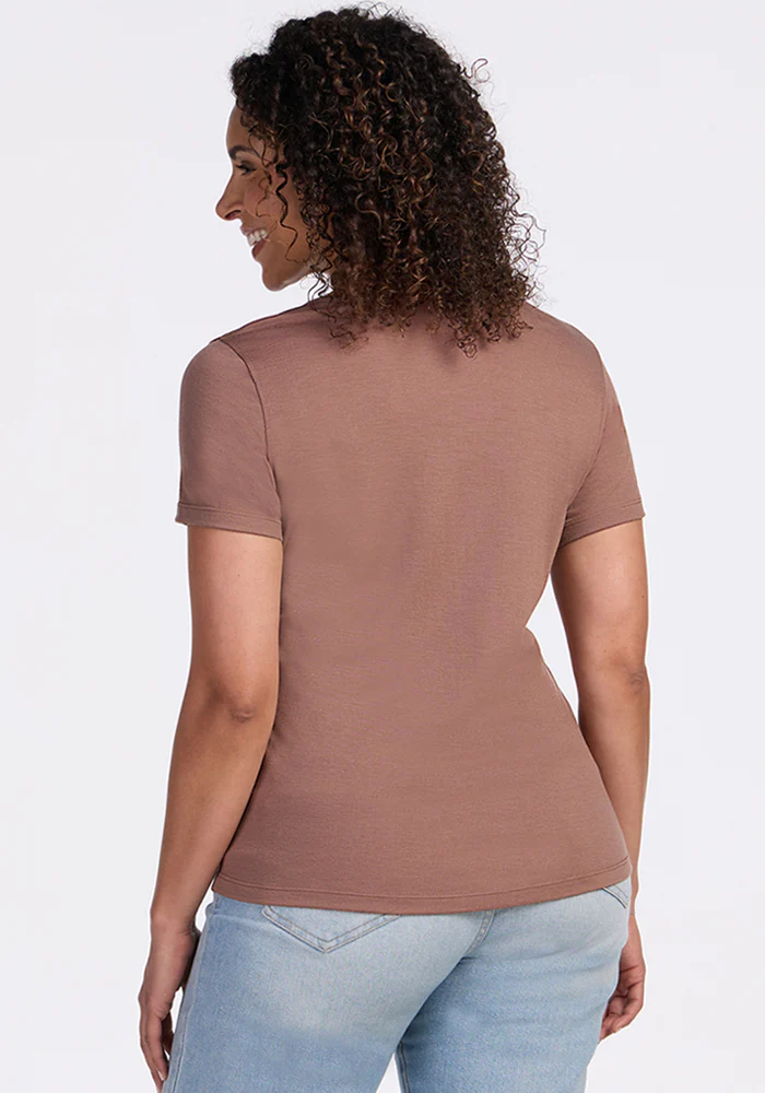 Liza Crew Neck Tee - Sienna Kiss - Image 6
