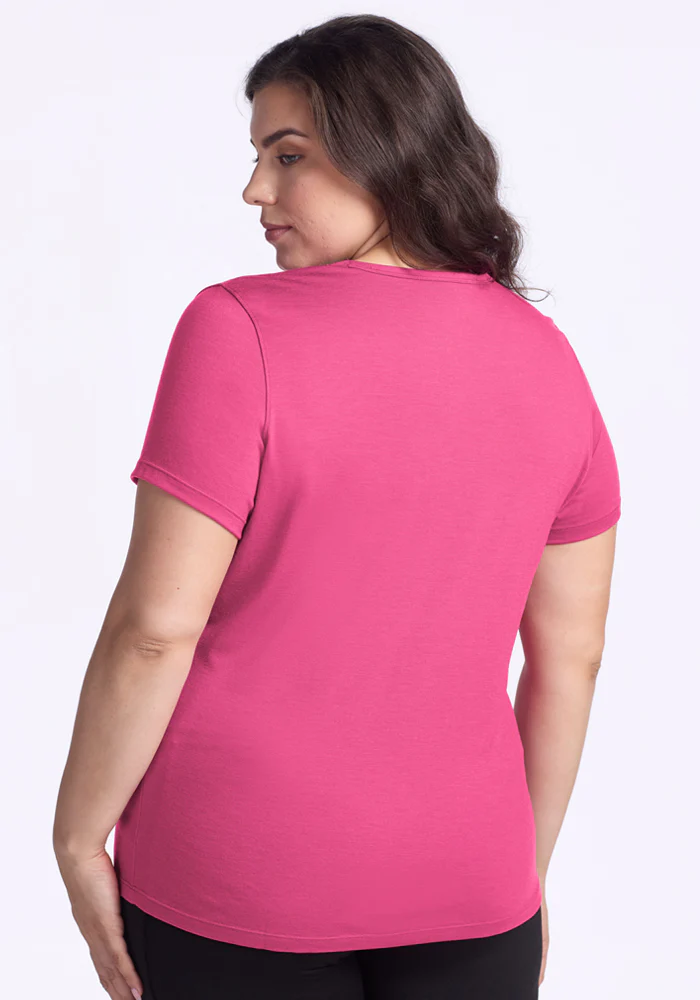 Liza Crew Neck Tee - Raspberry Fizz - Image 12