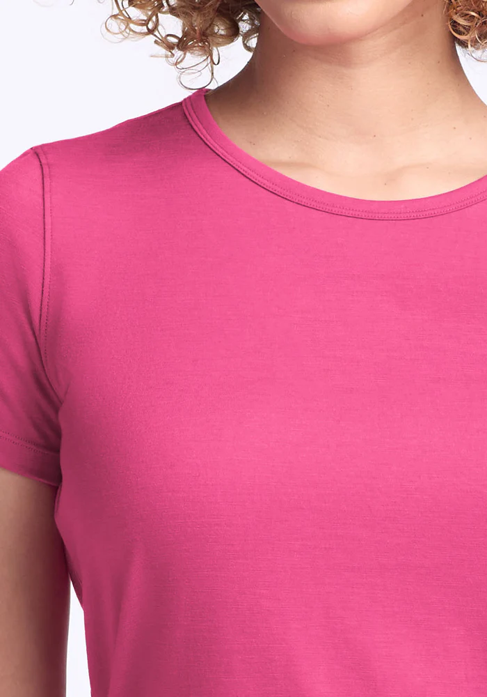 Liza Crew Neck Tee - Raspberry Fizz - Image 4