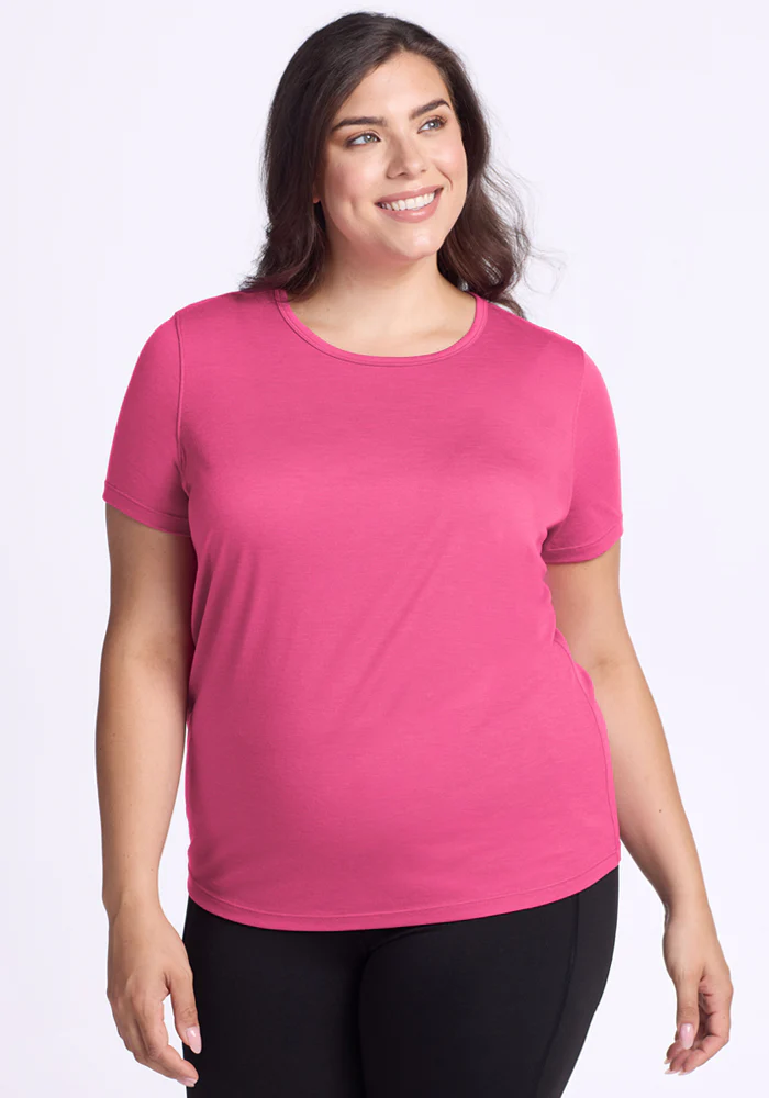 Liza Crew Neck Tee - Raspberry Fizz - Image 7