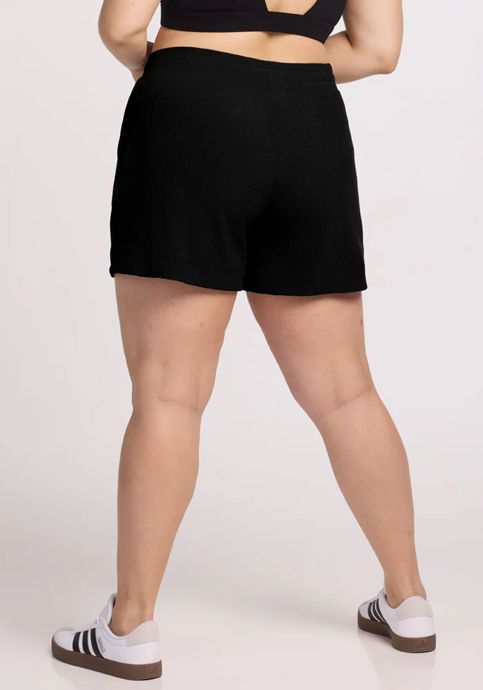 Maisey Ribbed Shorts - Black - Image 15