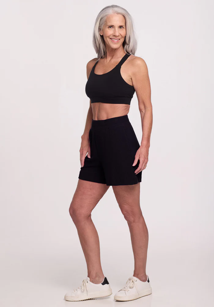 Maisey Ribbed Shorts - Black - Image 8