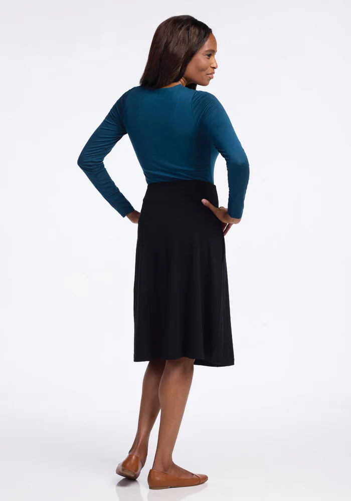 Marilyn Flowy Midi Skirt - Black - Image 23