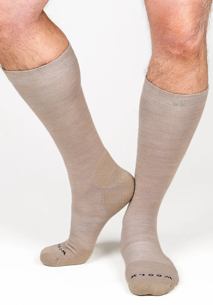 Mens Chandler Mid Calf Socks - Simply Taupe - Image 3