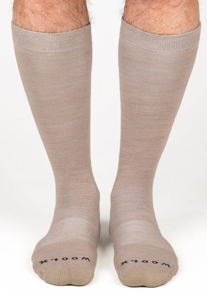 Mens Chandler Mid Calf Socks - Simply Taupe - Image 7