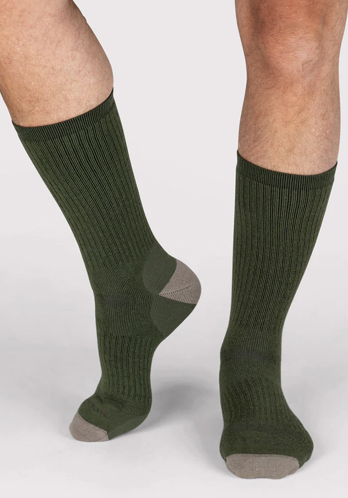 Mens Core Crew Socks - Winter Moss - Image 3