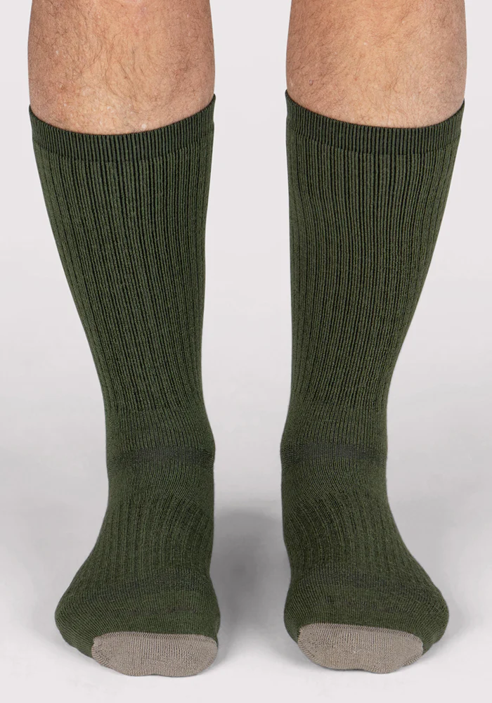 Mens Core Crew Socks - Winter Moss - Image 4