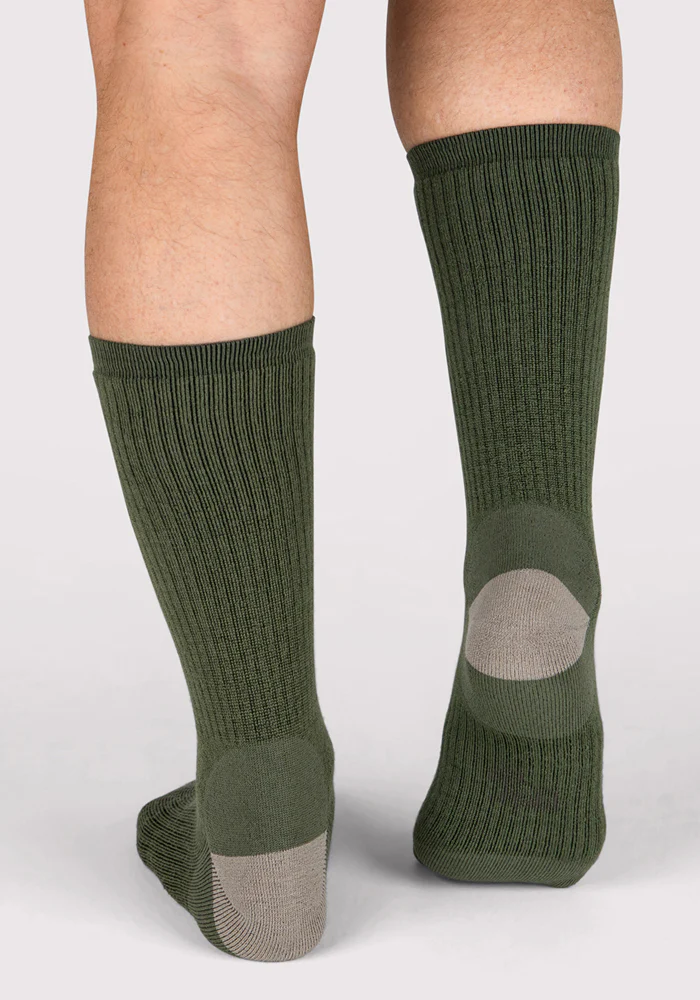 Mens Core Crew Socks - Winter Moss - Image 6