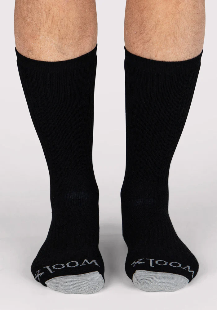Mens Core Crew Socks - Black - Image 5
