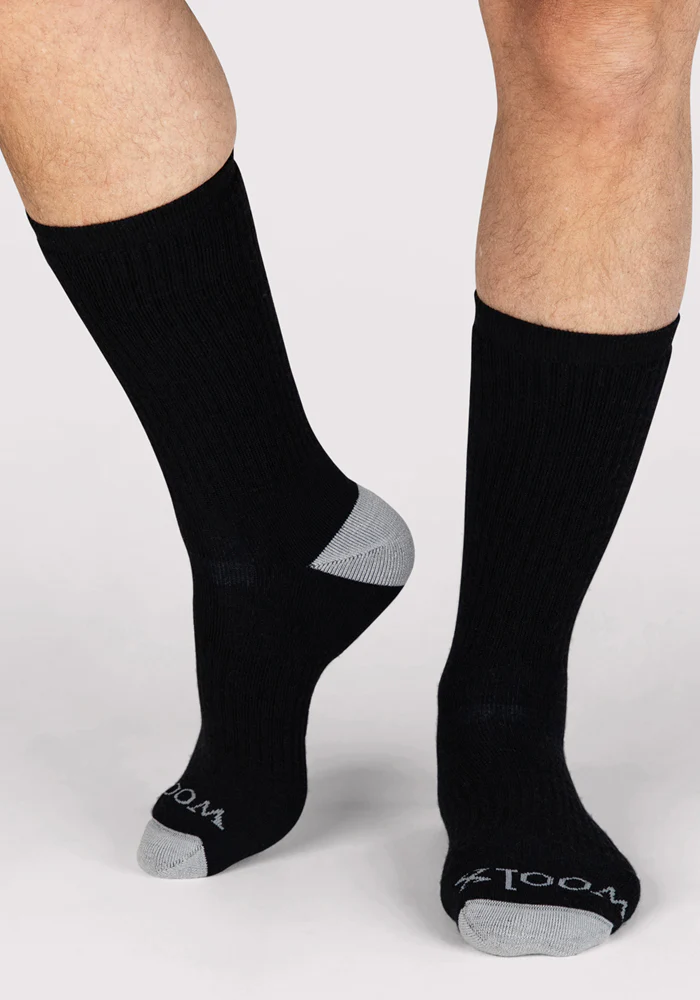 Mens Core Crew Socks - Black - Image 6