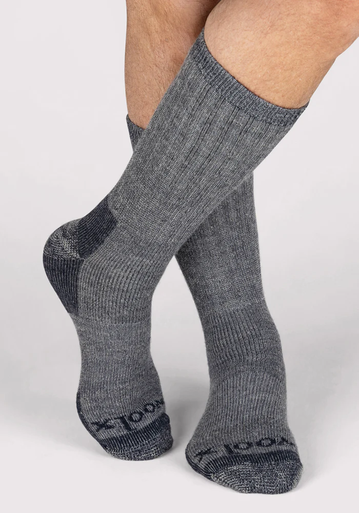 Mens Extreme Crew Socks - Charcoal Heather - Image 4