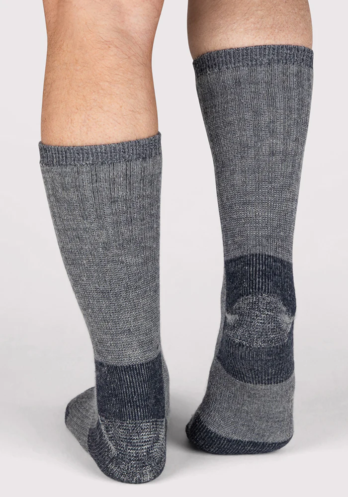 Mens Extreme Crew Socks - Charcoal Heather - Image 6