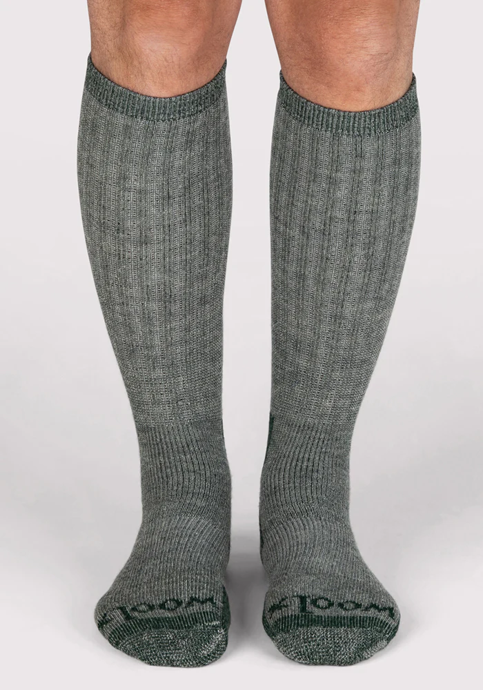 Mens Extreme Over The Calf Socks - Forest Dark Moss - Image 3