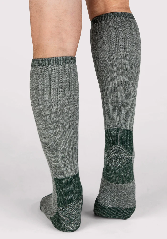 Mens Extreme Over The Calf Socks - Forest Dark Moss - Image 5