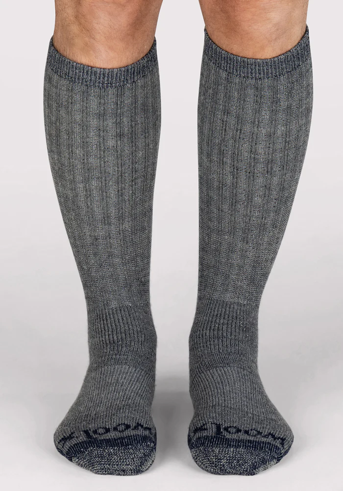 Mens Extreme Over The Calf Socks - Navy Carbon - Image 3