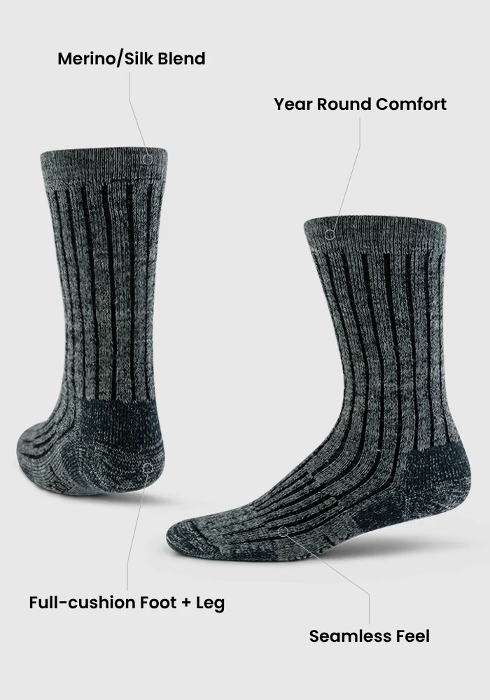 Womens Joey Crew Socks - Dark Espresso - Image 3
