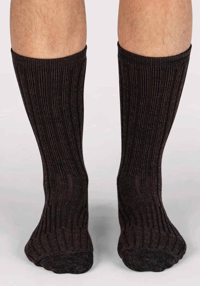 Mens Joey Crew Socks - Dark Espresso - Image 4
