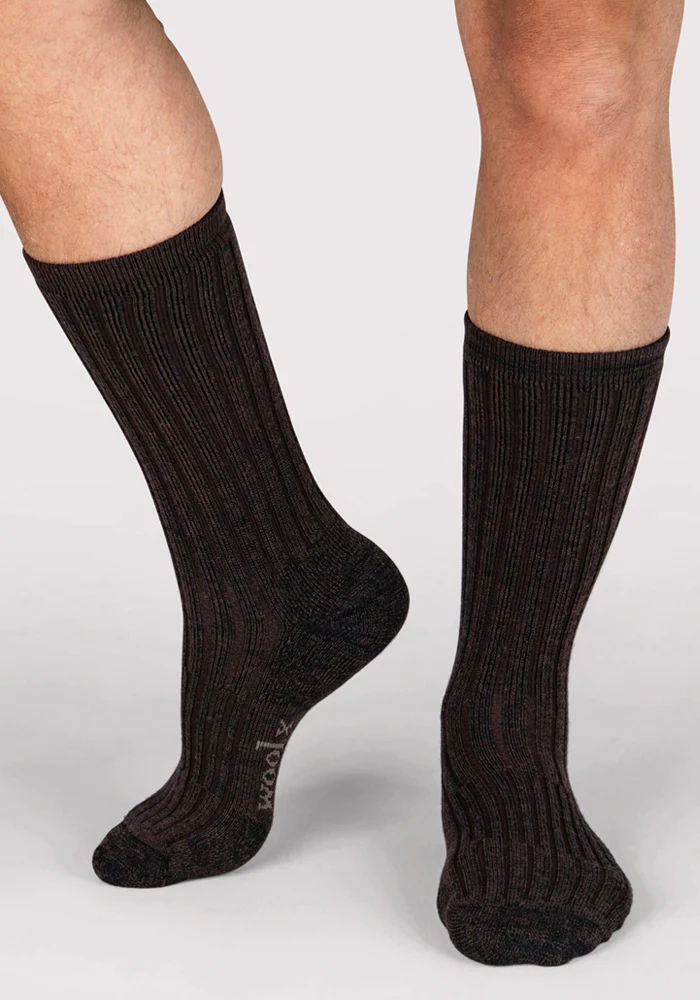 Mens Joey Crew Socks - Dark Espresso - Image 5