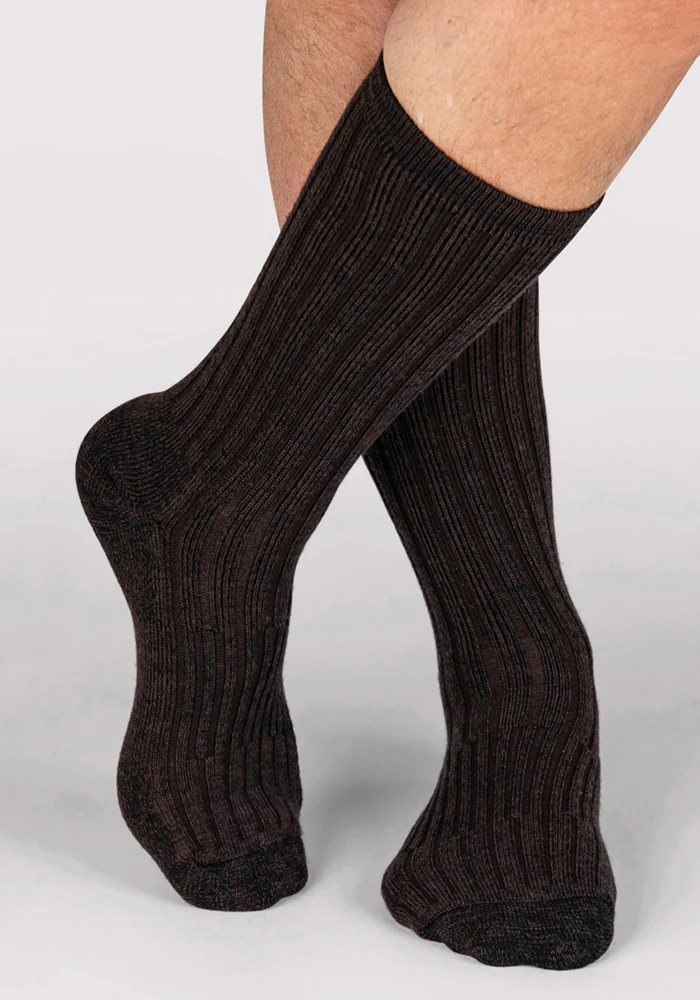Mens Joey Crew Socks - Dark Espresso - Image 6