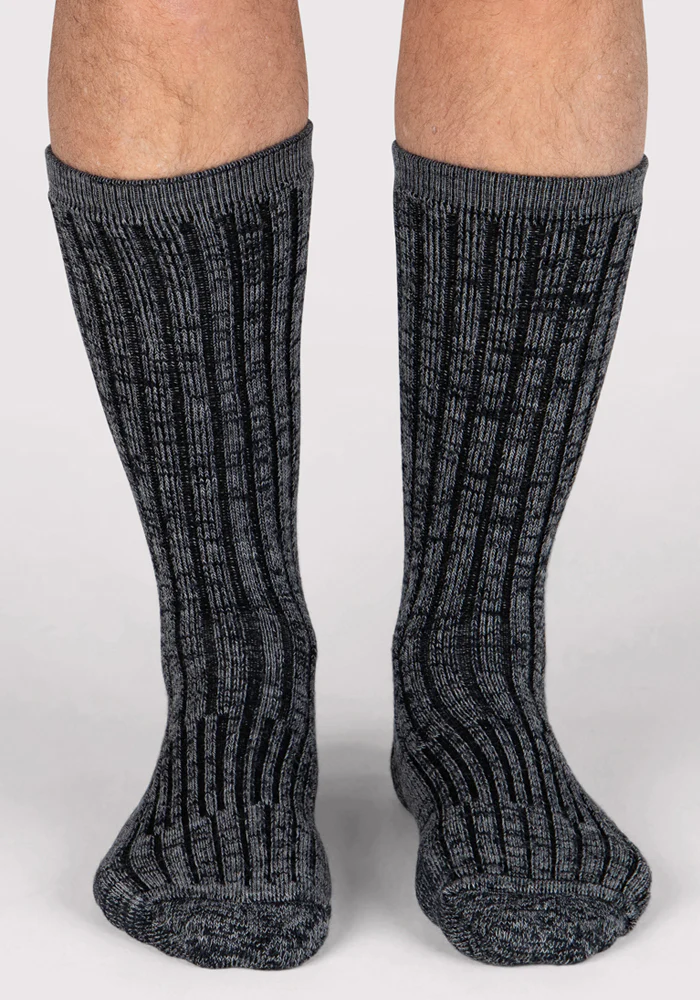 Mens Joey Crew Socks - Stone Grey - Image 5