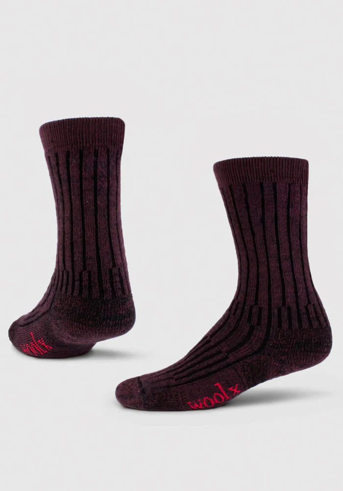 Mens Joey Crew Socks - Warm Violet - Image 2