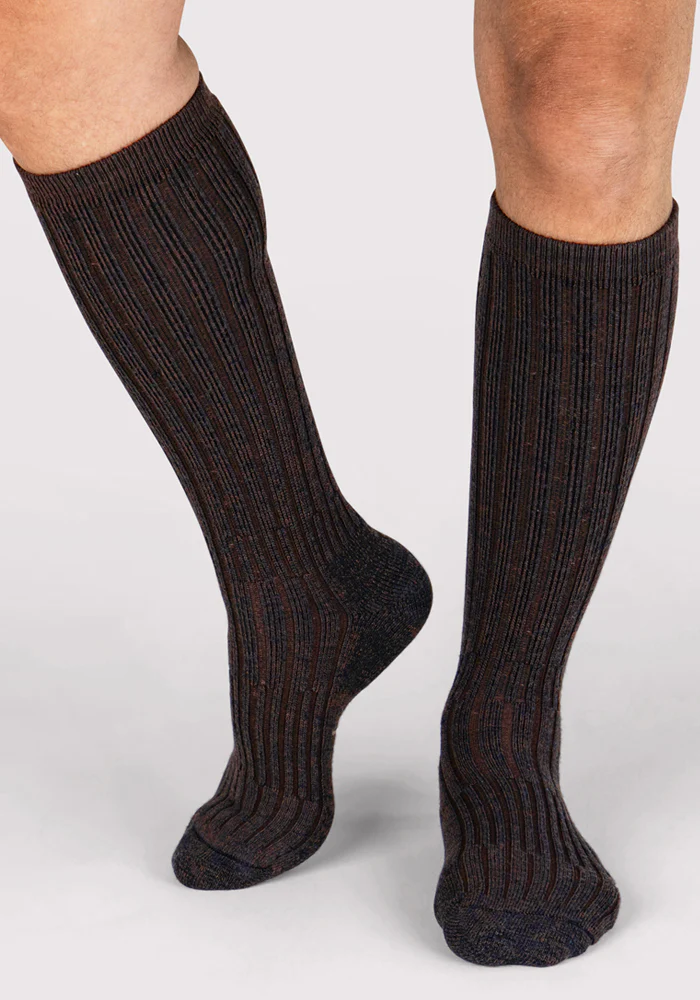 Mens Joey Mid Calf Socks - Dark Espresso - Image 5