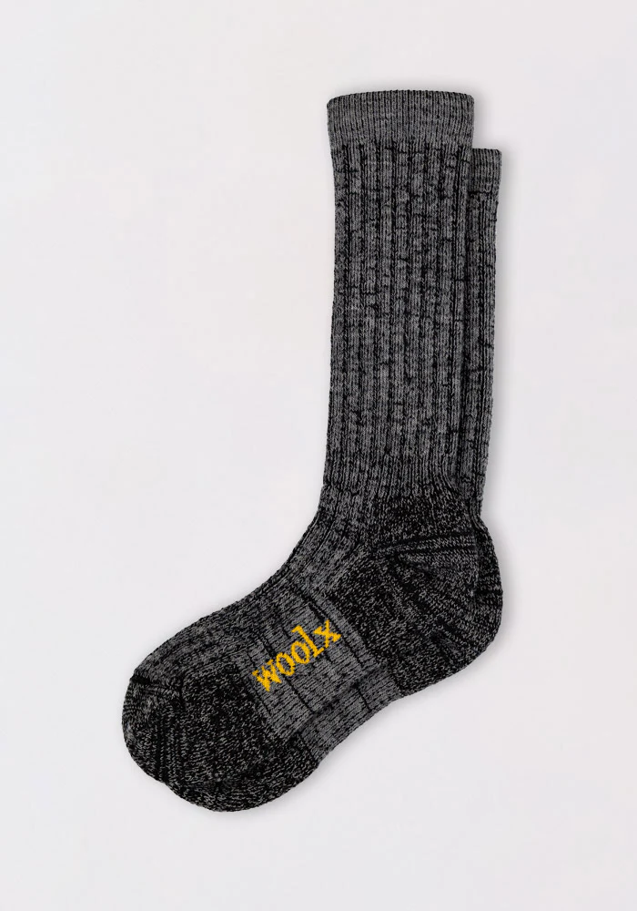 Mens Joey Mid Calf Socks - Dark Navy Marled - Image 3