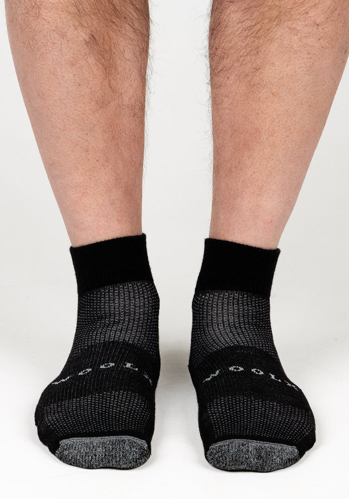 Mens Rambler Ankle Sock  - Black Pepper - Image 2