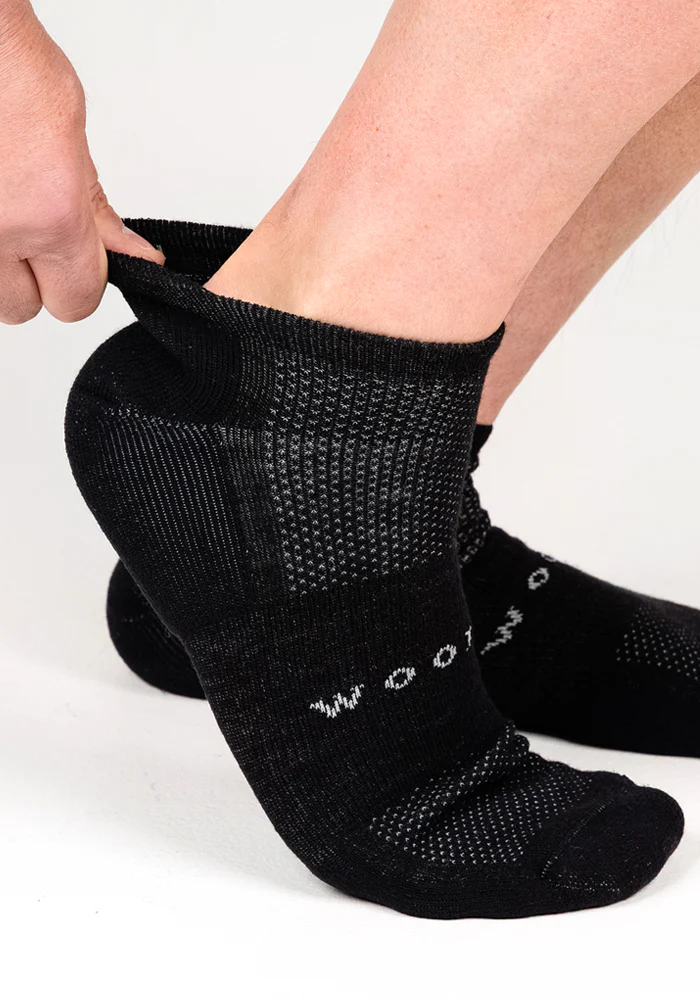 Mens Rowan No Show Socks - Black Pepper - Image 7