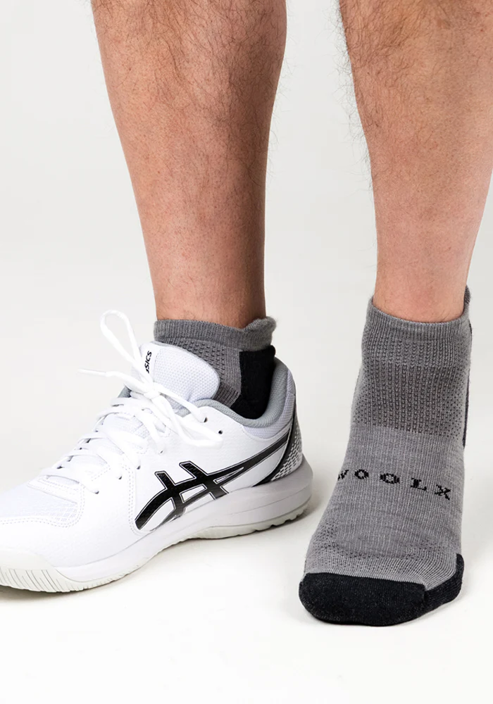 Mens Rowan No Show Socks - Pebble - Image 7