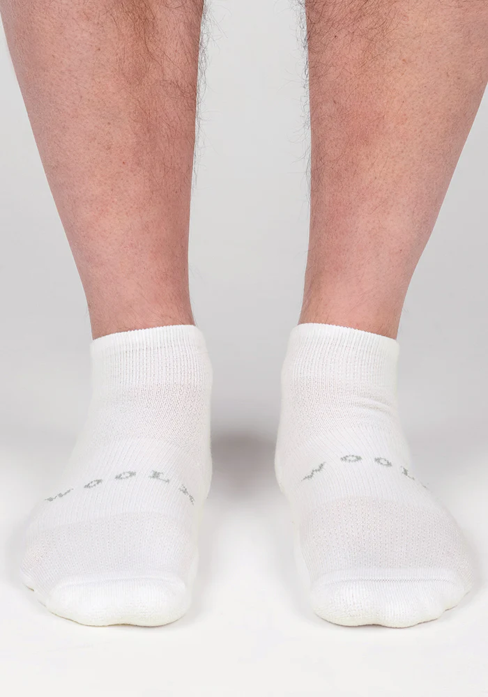 Mens Rowan No Show Socks - White Lightning - Image 2