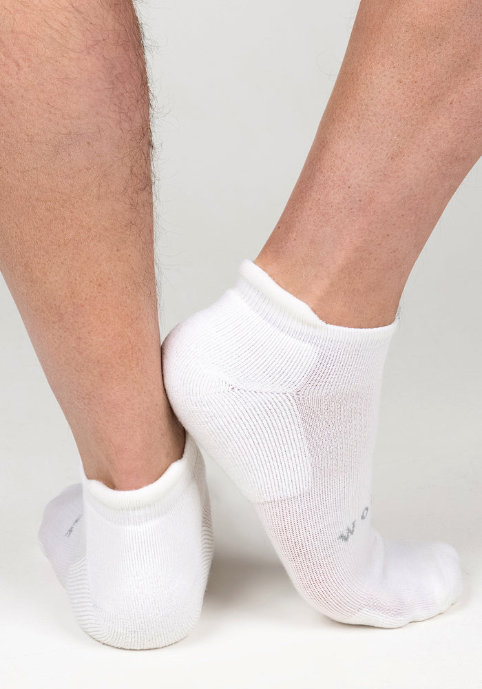 Mens Rowan No Show Socks - White Lightning - Image 6