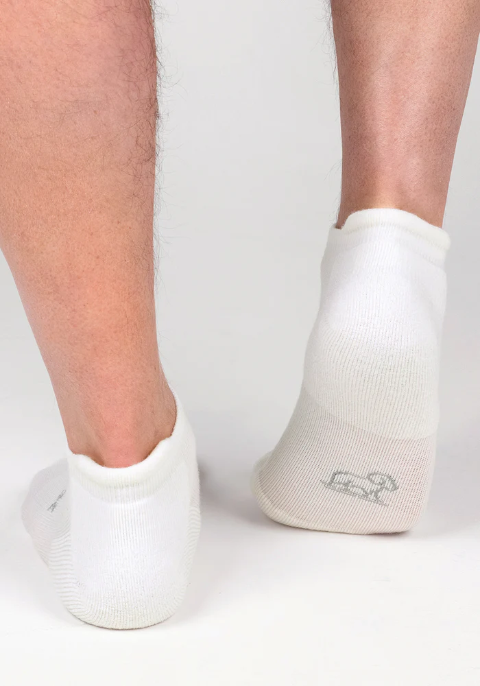 Mens Rowan No Show Socks - White Lightning - Image 7