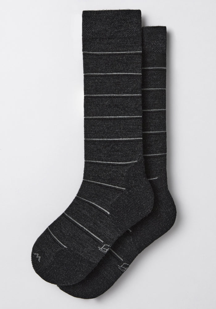 Mens Chandler Mid Calf Socks - Dark Grey Charcoal