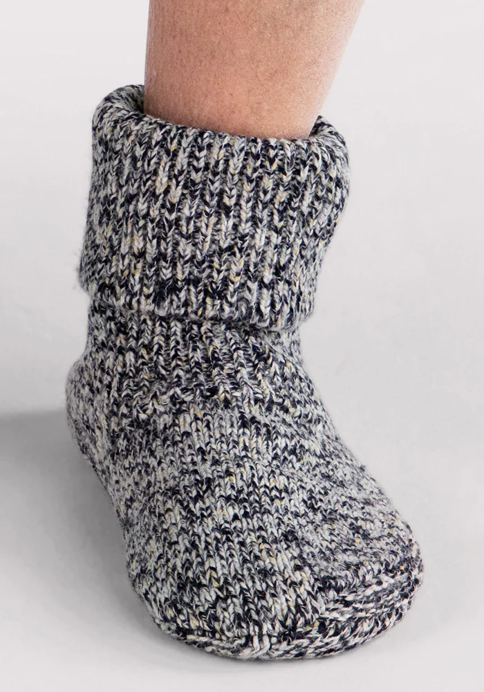 Men's Gripper Slipper Bootie - Speckled Stone - Image 4