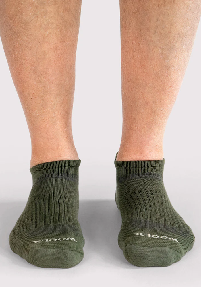Mens Rowan No Show Socks - Winter Moss - Image 3