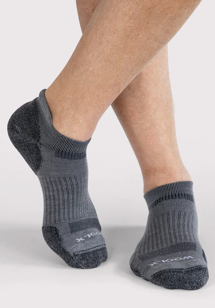 Mens Rowan No Show Socks - Grey - Image 4
